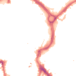 Night-time road noise heatmap for LE1 1QU