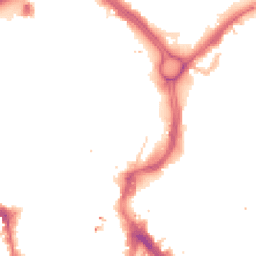 Night-time road noise heatmap for LE1 1QW