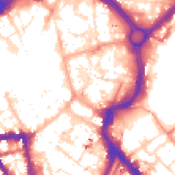 Daytime road noise heatmap for LE1 1RE
