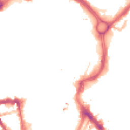 Night-time road noise heatmap for LE1 1RE
