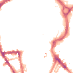 Night-time road noise heatmap for LE1 1RF