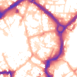 Daytime road noise heatmap for LE1 1WJ
