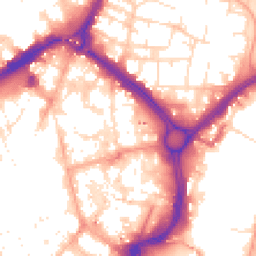Daytime road noise heatmap for LE1 2AT