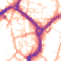 Daytime road noise heatmap for LE1 2BG