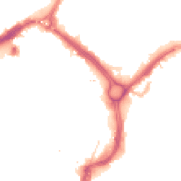 Night-time road noise heatmap for LE1 2BG