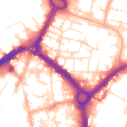 Daytime road noise heatmap for LE1 2EA