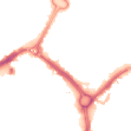Night-time road noise heatmap for LE1 2EA