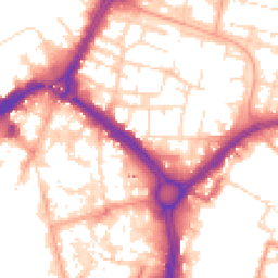 Daytime road noise heatmap for LE1 2EL