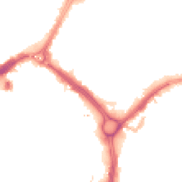 Night-time road noise heatmap for LE1 2EL