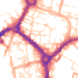 Daytime road noise heatmap for LE1 2FB
