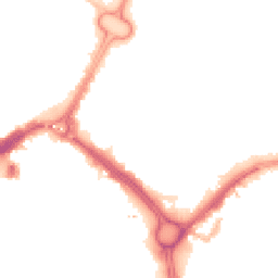 Night-time road noise heatmap for LE1 2FP