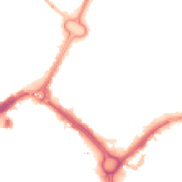 Night-time road noise heatmap for LE1 2GG