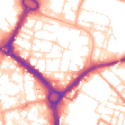Daytime road noise heatmap for LE1 2GJ