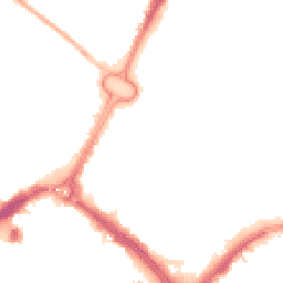 Night-time road noise heatmap for LE1 2HA