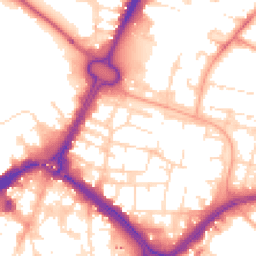 Daytime road noise heatmap for LE1 2HB