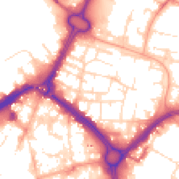 Daytime road noise heatmap for LE1 2HW