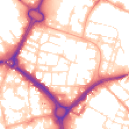 Daytime road noise heatmap for LE1 2JA