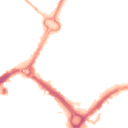 Night-time road noise heatmap for LE1 2JJ