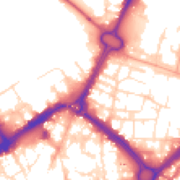 Daytime road noise heatmap for LE1 3HT