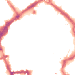 Night-time road noise heatmap for LE1 3PH