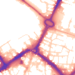 Daytime road noise heatmap for LE1 3UL