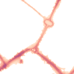 Night-time road noise heatmap for LE1 3UL