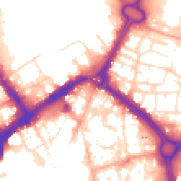 Daytime road noise heatmap for LE1 3XL