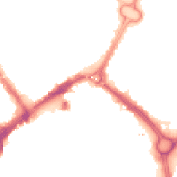 Night-time road noise heatmap for LE1 3XL