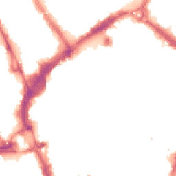 Night-time road noise heatmap for LE1 4AJ