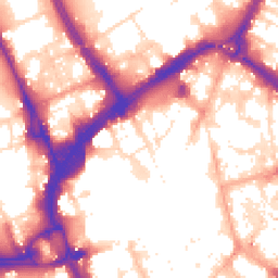 Daytime road noise heatmap for LE1 4AL
