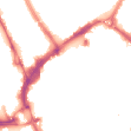 Night-time road noise heatmap for LE1 4AL