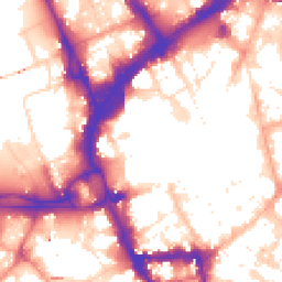 Daytime road noise heatmap for LE1 4AN
