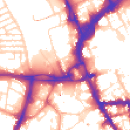 Daytime road noise heatmap for LE1 4LR