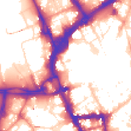 Daytime road noise heatmap for LE1 4PF