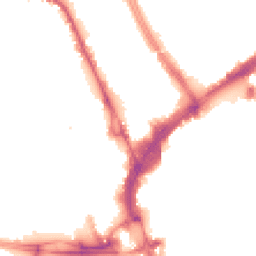 Night-time road noise heatmap for LE1 4PH