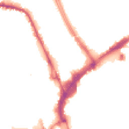 Night-time road noise heatmap for LE1 4QS