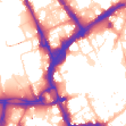 Daytime road noise heatmap for LE1 4SA