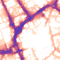 Daytime road noise heatmap for LE1 4SX