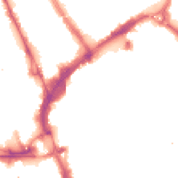 Night-time road noise heatmap for LE1 4SX