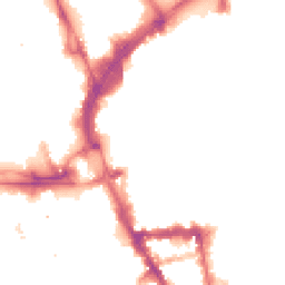 Night-time road noise heatmap for LE1 5FQ