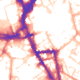 Daytime road noise heatmap for LE1 5NF