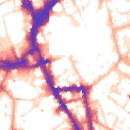 Daytime road noise heatmap for LE1 5NR