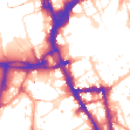 Daytime road noise heatmap for LE1 5PX
