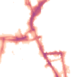 Night-time road noise heatmap for LE1 5PX