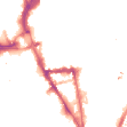 Night-time road noise heatmap for LE1 5WD