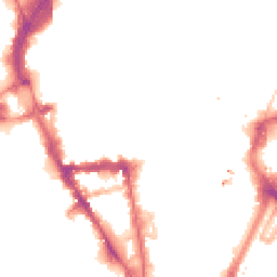 Night-time road noise heatmap for LE1 6DP