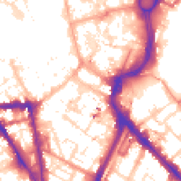 Daytime road noise heatmap for LE1 6FD