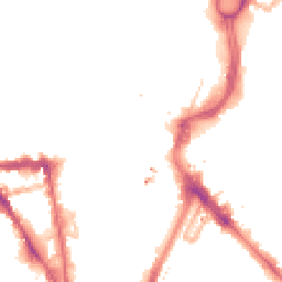 Night-time road noise heatmap for LE1 6FD