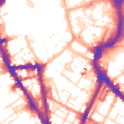 Daytime road noise heatmap for LE1 6GB