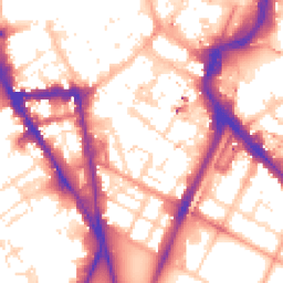Daytime road noise heatmap for LE1 6TE